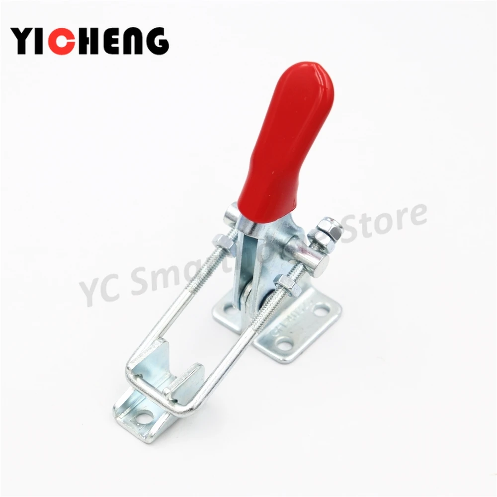 1Pcs Latch-Action Toggle Clamp, Quick Door buckle type tooling welding fixture Woodworking Clamps parallel clamp