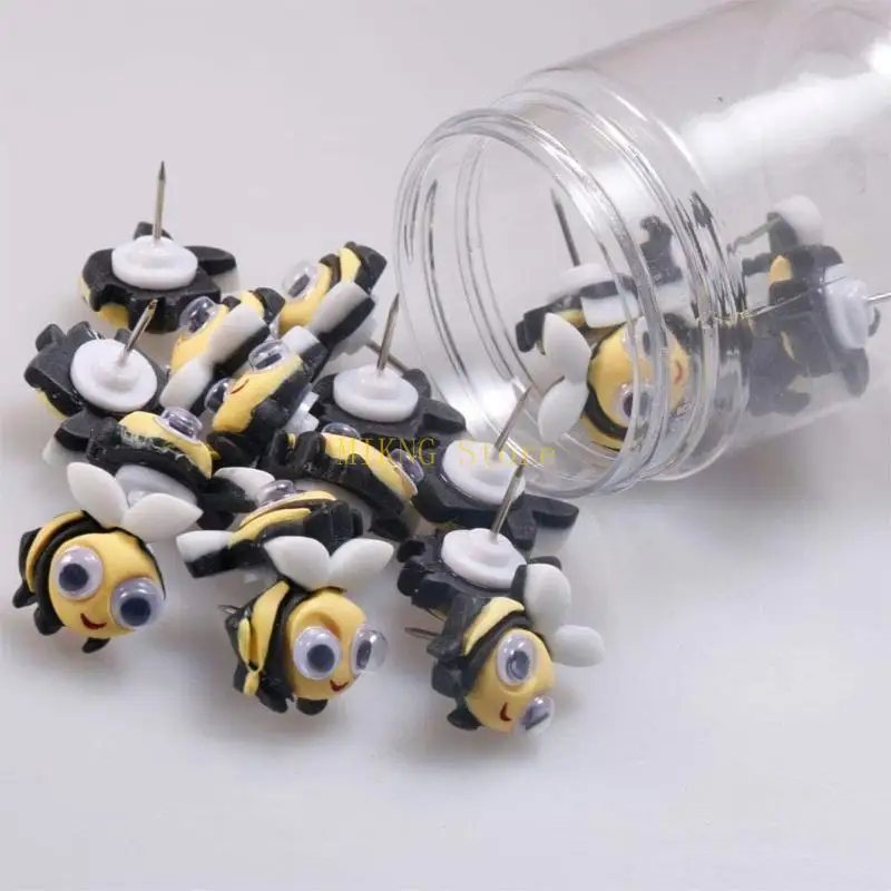 pushpins ตกแต่งน่ารักสำหรับสัตว์การ์ตูนสร้างสรรค์พลาสติก Thumbtacks Tacks สำหรับ Bulletin Board Photo Wall Home ที่ดีที่สุดขาย