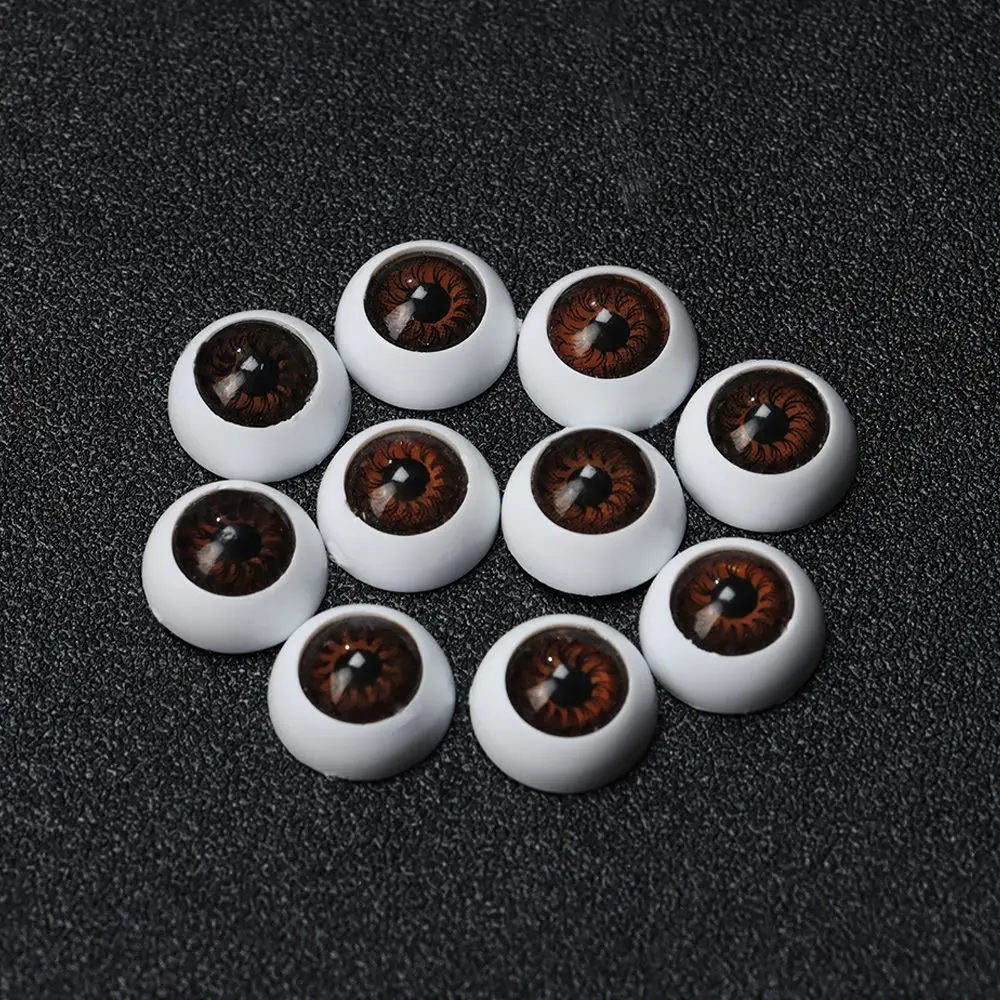 10pcs 12mm/20mm Funny Plastic Doll Safety Eyes For Animal Toy Puppet Making Dinosaur For Bjd Doll Round Eyes Craft Accessories