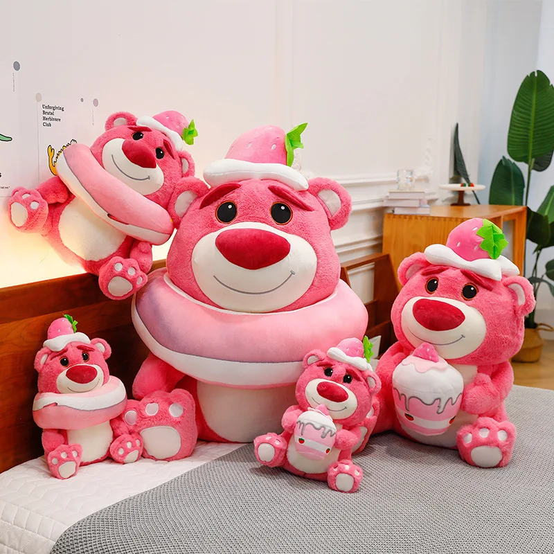 

Cake Strawberry Bear Doll Plush Toy Anime Cartoon Disney Lotso Large Scented Strawberry Bear Pillow Doll Gilrs Lovely Gift Toy