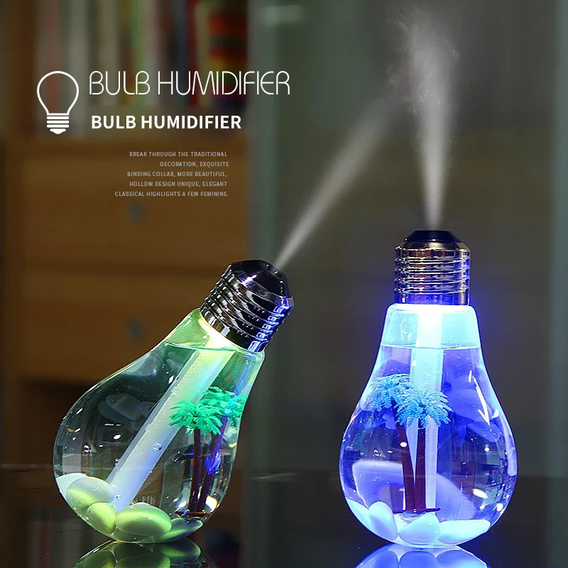 Light Bulb Humidifier 400ML For Home