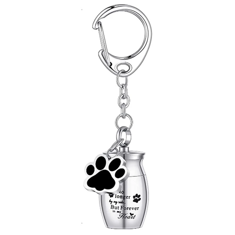 4 Pack Pet Urns Keychain Small Pet Urns For Dogs Ashes Cat Ashes Keepsake Stainless Steel