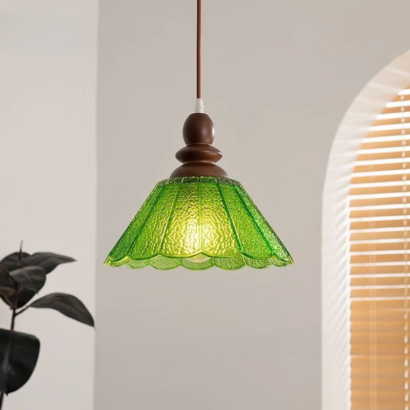 

Vintage Chandelier Led Glass Hanging lamp Nordic Colorful Pendant Lamp Dining Living Room kitchen Bedside Bedroom Home Decor