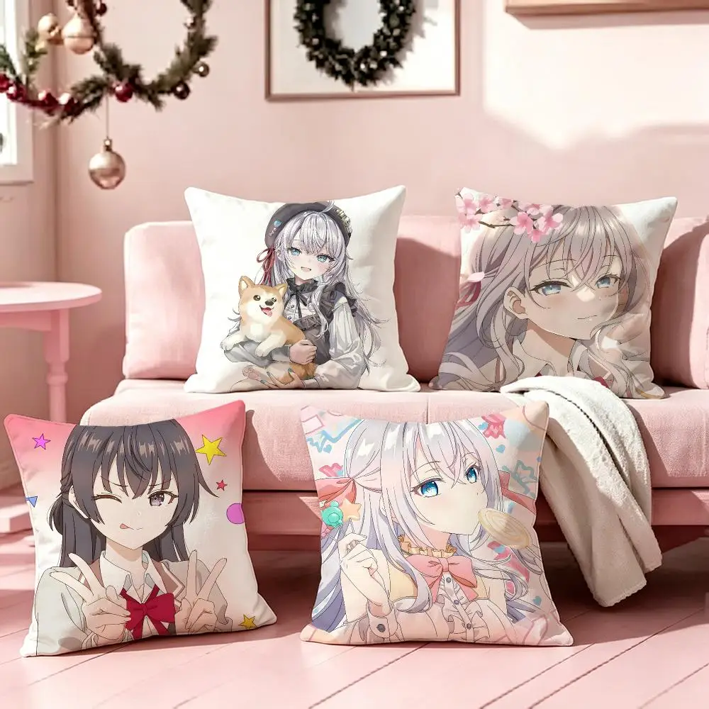 Alya Sometimes Hides Her Feelings in RussianS Cushion Cover Pillow Short Plush Pillow Cute Simple Style For Living Room Bedroom