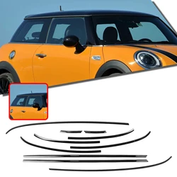 For Mini Cooper S F56 2-Door 2014-2024 Window Door Exterior Decoration Molding Trim Gloss Black Weatherstrip Seal Strip Styling