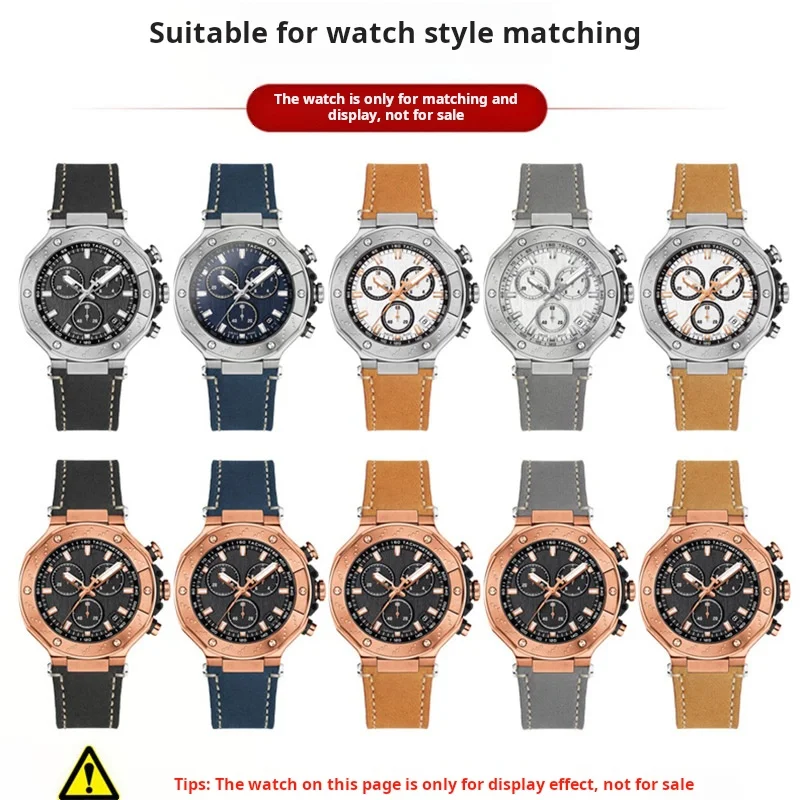 変更された牛革時計ストラップ,つや消し,マット,無料ツール,ティソット,t141ノッチ,レーシングシリーズ,1853, 0.417a, 24mm