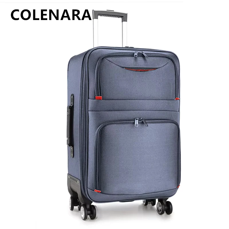 COLENARA Rolling Suitcase Oxford Cloth Boarding Box 20 Inch Trolley Case 22