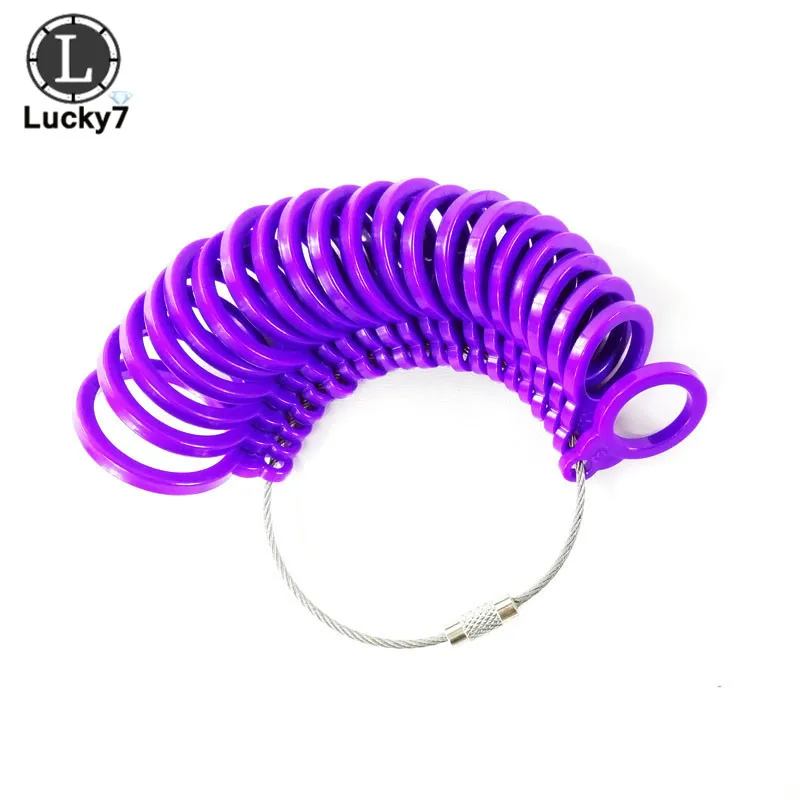 Multi-Purpose Professional Ring Sizer Measuring Tool Plastic Jewelry Mandrel Stick Finger Gauge for Ring Size Determination