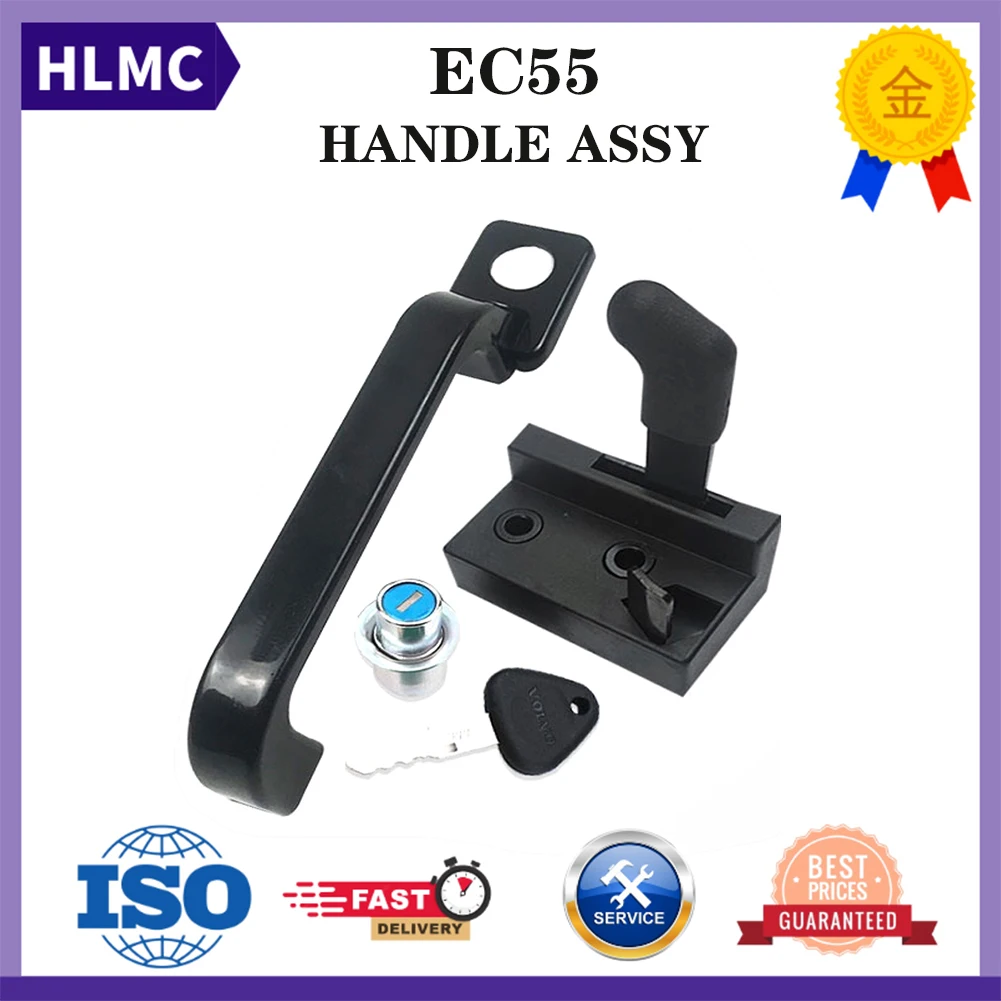 

Excavator Accessories EC55 EC55B Cab Door Lock Assy For Excavator Parts