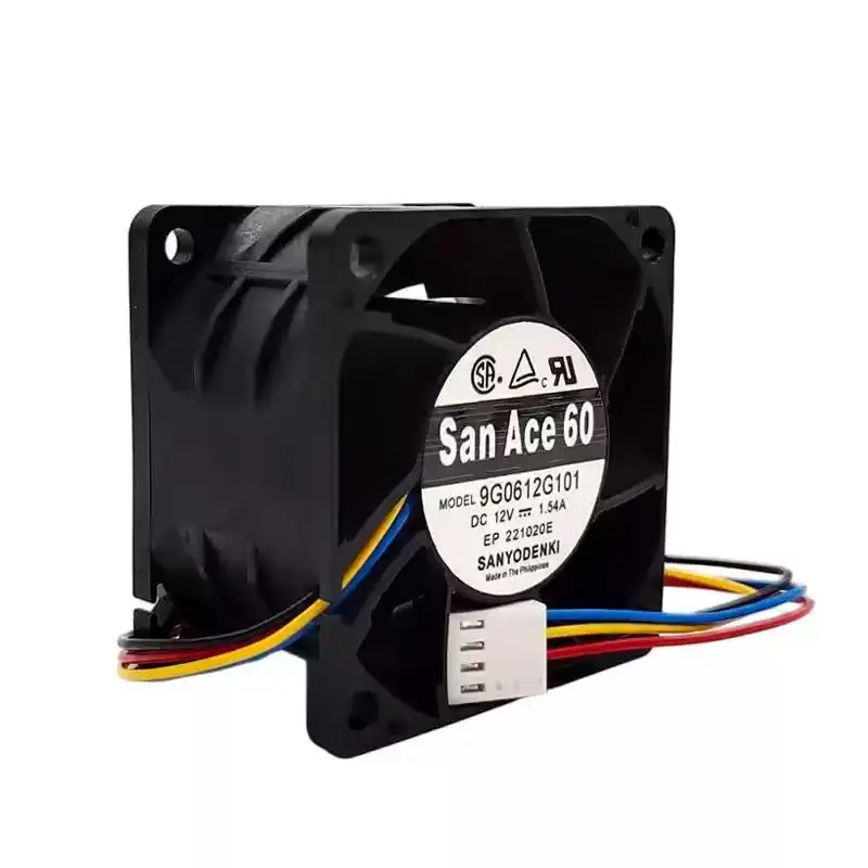 Original For Sanyo Denki San Ace 60 9G0612G101 12V 1.54A 6038 60mm 6cm 4Pin PWM Dual Ball Bearing High Speed Server Cooling Fan