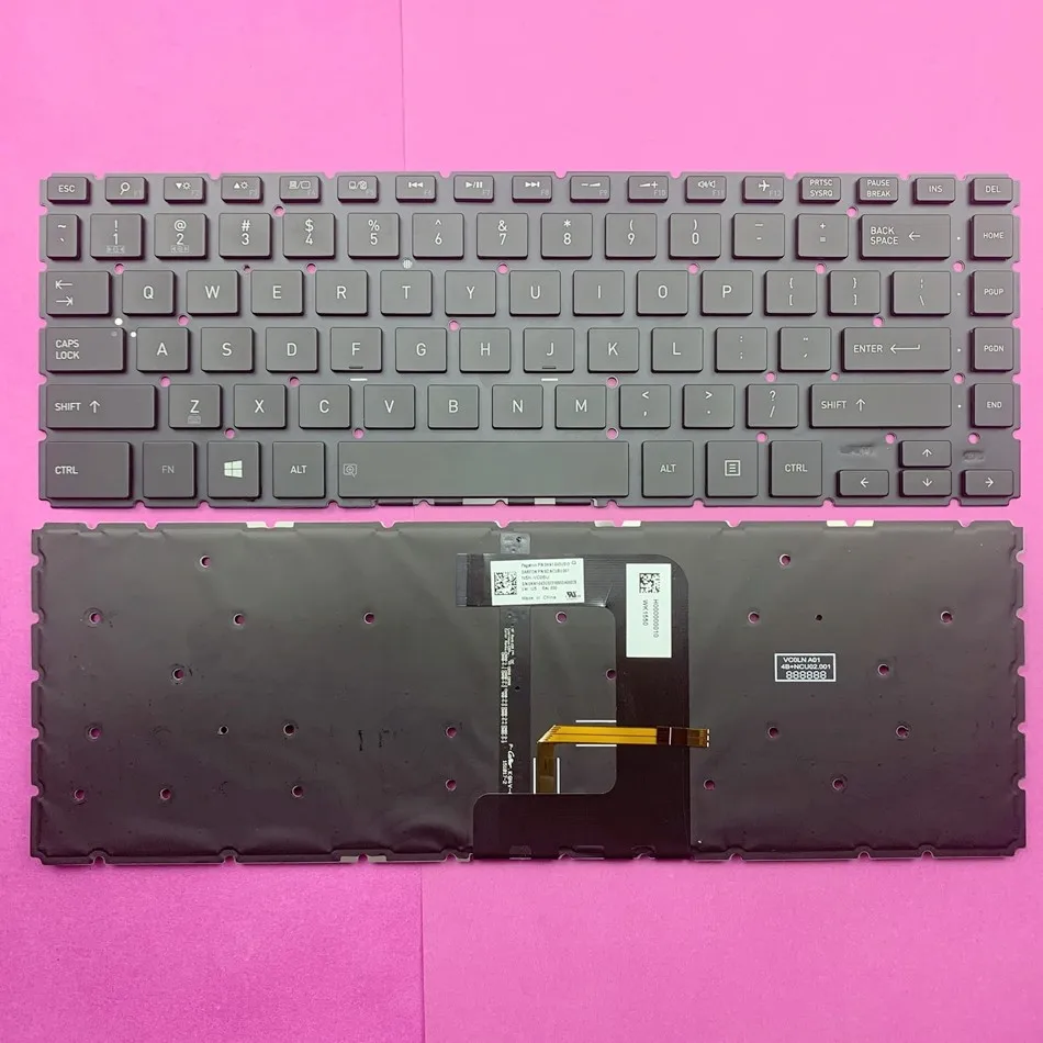 

US Black&Backlit Laptop Keyboard For Toshiba PN NSK-VC0SU DARFON 0KN1-041US13 9Z.NUCSU.001 US Layout