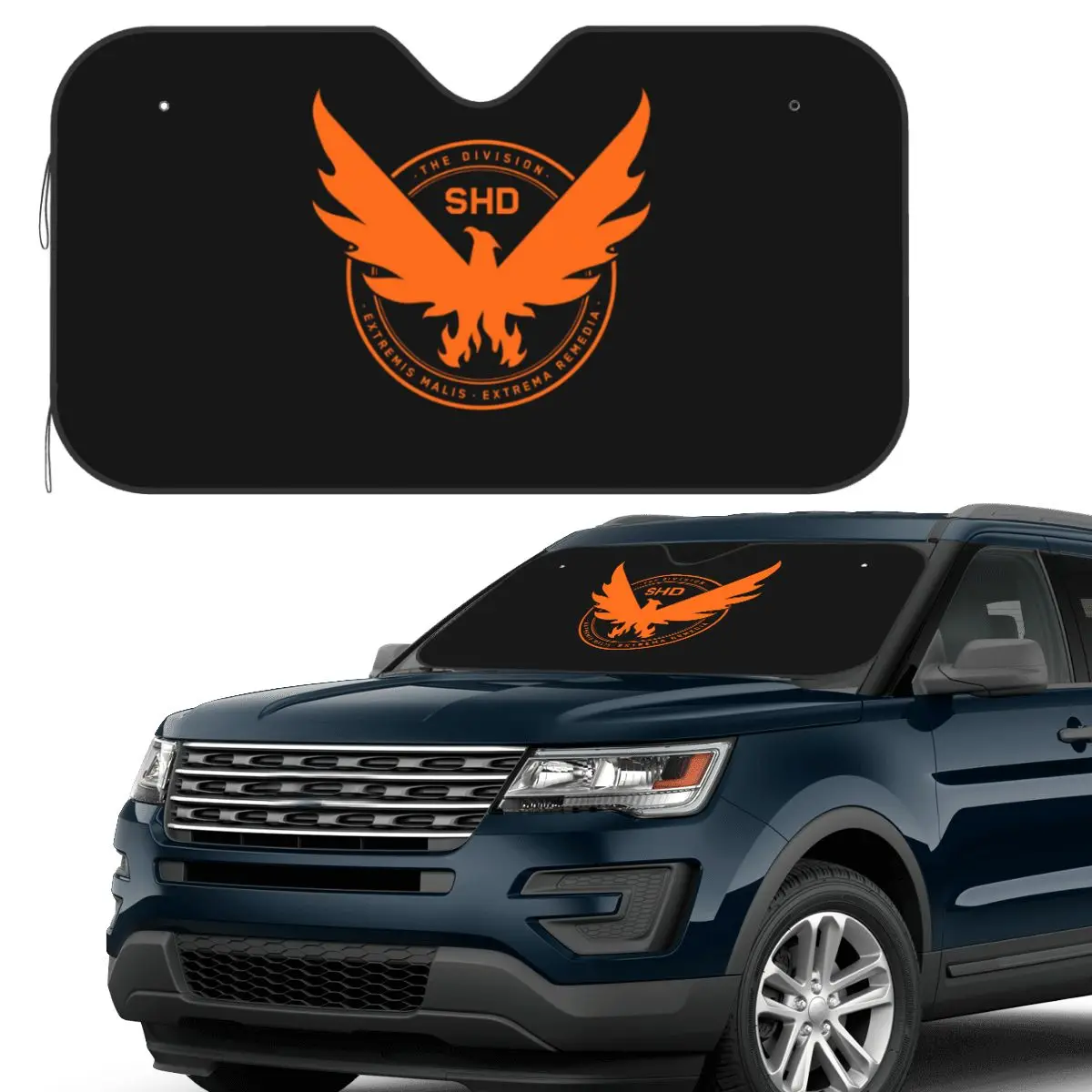

The Division 2 Shd Strategic Homeland Division Sunshade Windscreen Car Front Windshield Window Sun Visor Accessories Covers