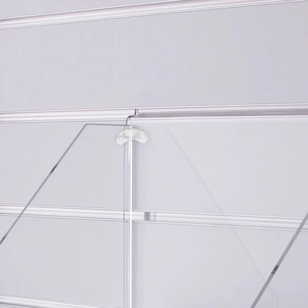 

20 set L-Shaped Brackets Clear Acrylic Shelf Support 90 Degree Fixation Braces For Furniture Wooden Box Acrylic Corner Bracket