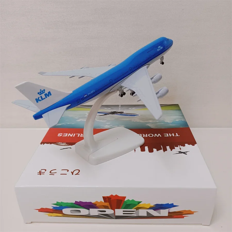 20Cm Legering Metalen Air Nederland Klm Luchtvaartmaatschappij Boeing 747 B747 Vliegtuig Model Airways Vliegtuig Model W Wielen Vliegtuig Vliegtuigen