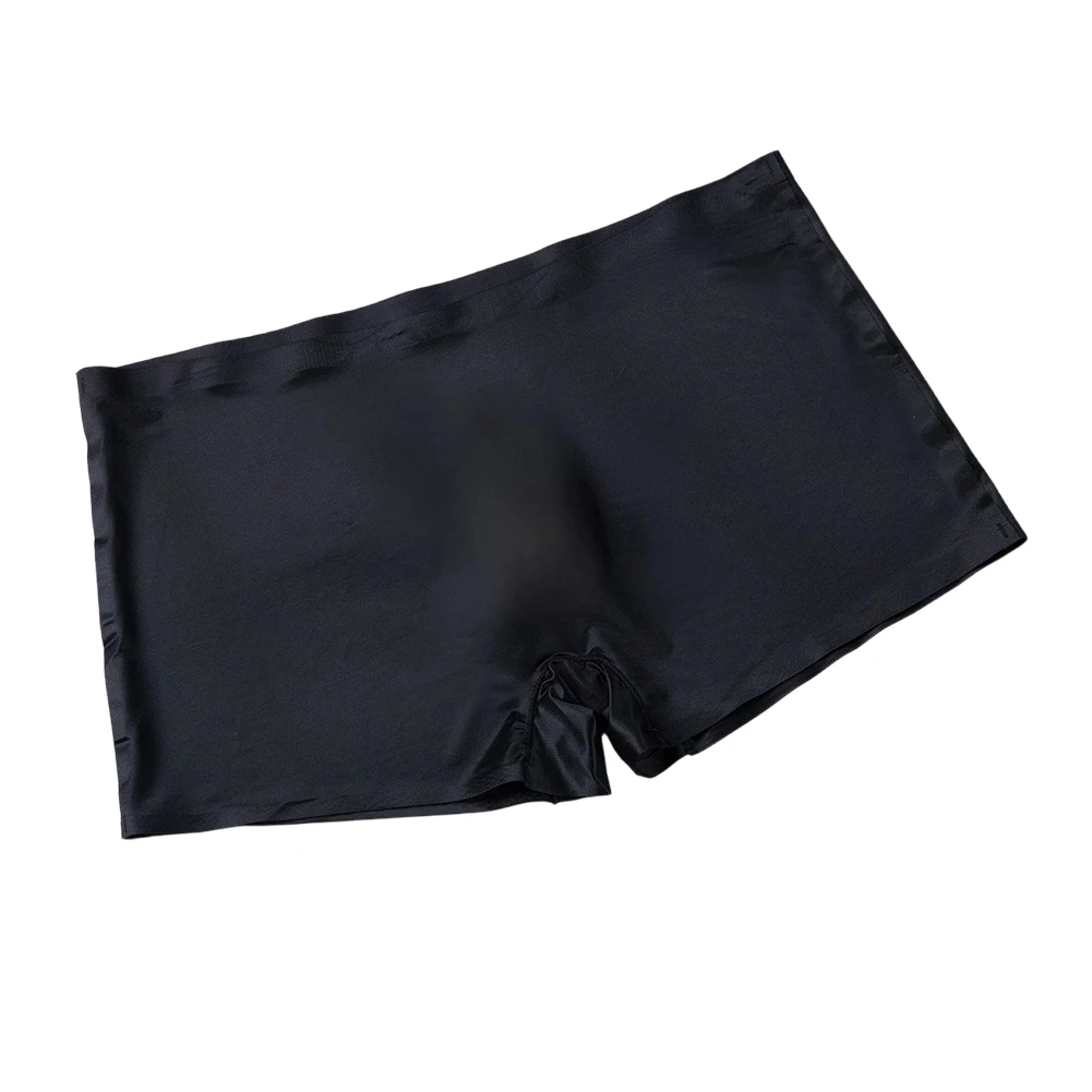 Men's Seamless Trunks Ice Silk Underwear Low Waist 3D Bulge Pouch Boxer Shorts  Enhancing Seamless Boxers Invisible Underwear