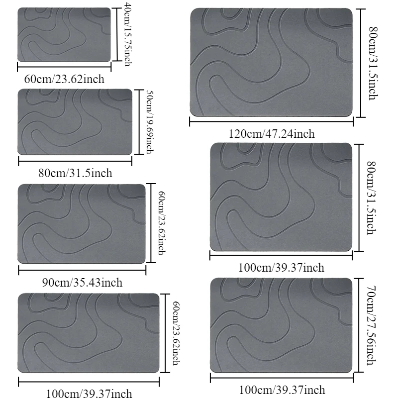 1 قطعة دياتوميت حجر حمام حصيرة عدم الانزلاق الحمام البساط امتصاص الماء التجفيف السريع حوض الاستحمام الحصير غرفة الاستحمام مدخل ممسحة