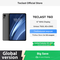 Teclast T60 12 inch 2K Tablet Android 14 8GB+12GB RAM 256GB ROM T620 octa-core 8000mAh 18W PD Fast Charging 4G VoLTE GPS Tablets
