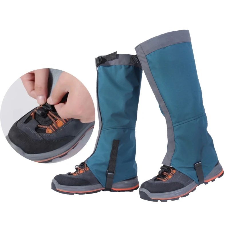 Waterproof Leg Gaiters Adjustable Snow Boot Gaiters Warmer Shoes Cover for Hiking, Walking, Hunting, Mountain Climbing