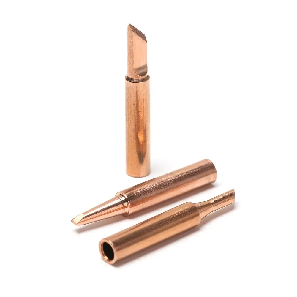 

900M Electric Soldering Iron Tip 5Pcs Bare Copper Hot Welding Head Replacement Kit For Welding Work Repair Accessories