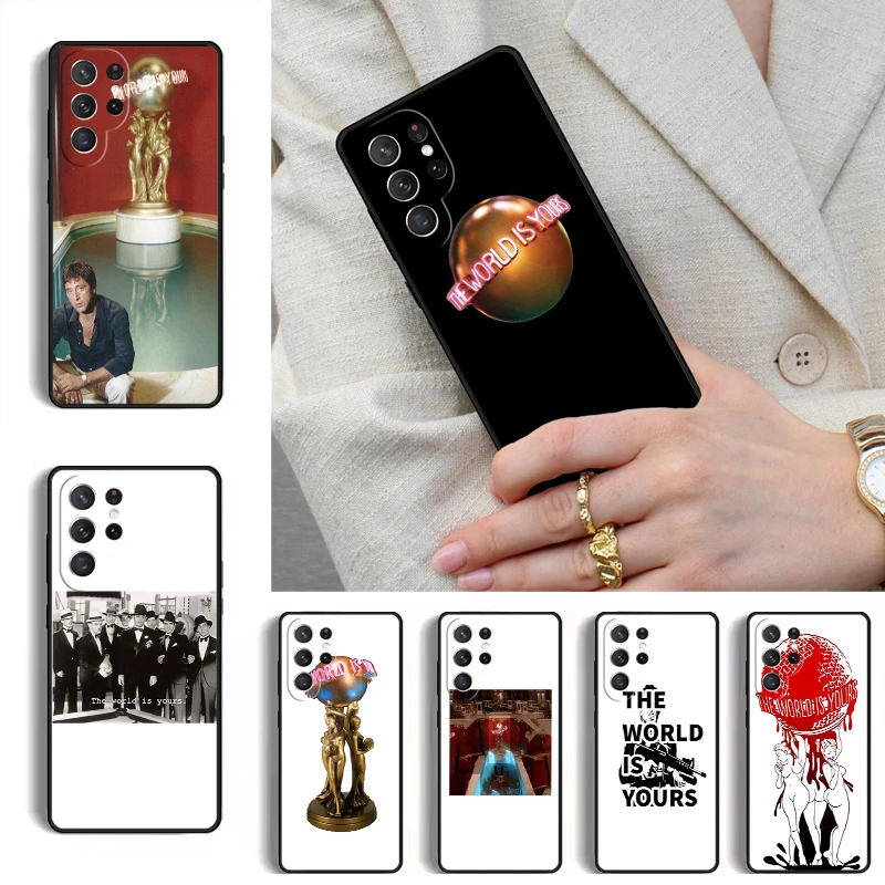 Scarfaces The World Is Yours Phone Case for Samsung Galaxy S26 S25 Ultra S24 S23 S22 S21 Plus Note 10 Bumper Cover