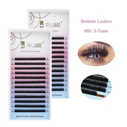 Lower Lashes 5-7mm Mix  Individual Bottom EyeLashes Natural Short Length Grafting Eyelashes  Under Bottom Flase Lash Extension