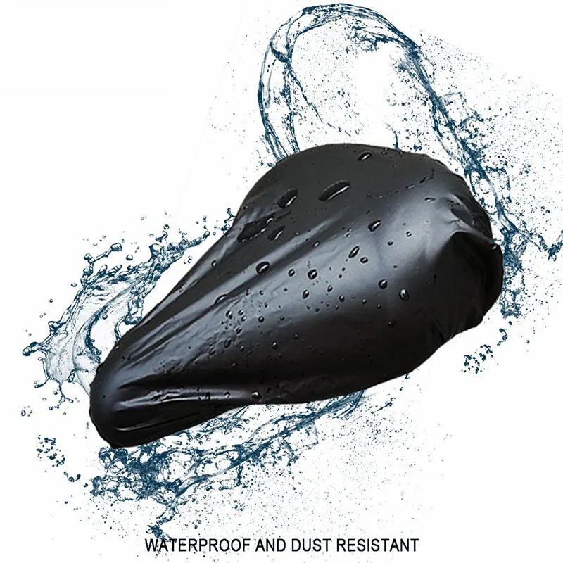 Outdoor Waterproof Bike Seat Rain Cover Elastic Dust Resistant UV Protector Rain Cover Bike Saddle Cover Bicycle Accessories