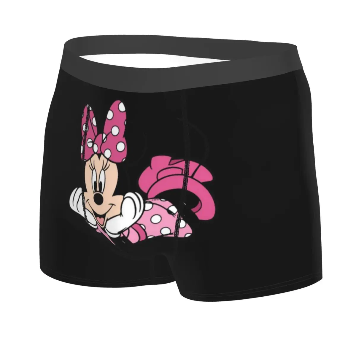 Celana dalam boxer pria, celana dalam Kartun Minnie kustom Mickey Mouse