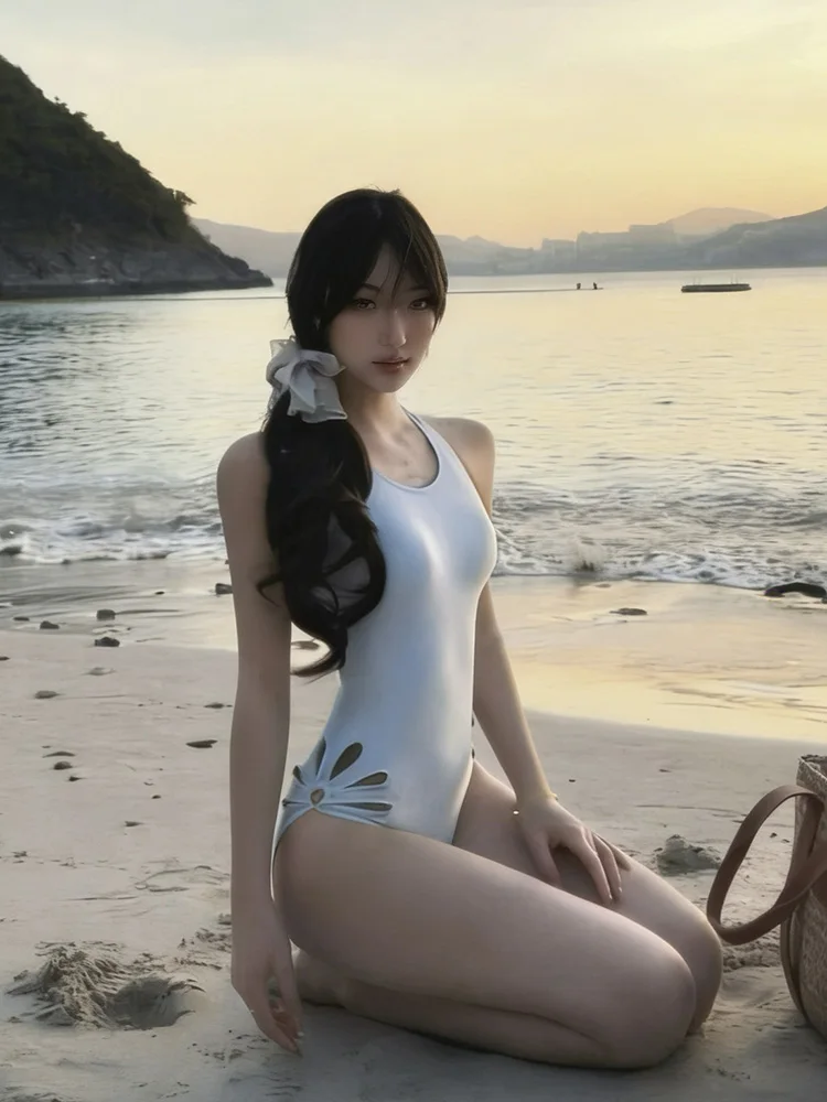 

Сексуальный купальник с вырезами и цветочным узором для женщин, красивый купальный костюм для горячих источников, летний купальник Pure Desire Sle