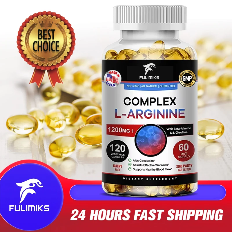 

L-Arginine Supplement Boost Endurance -Increase for Energy, Strength,Vascular and Endurance Support During Exercise | Muscle Mas