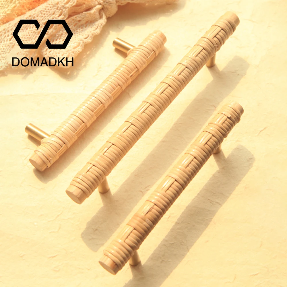 

Деревянные дверные ручки из ротанга, уникальные ручки для ящиков, ручки для комода, ручки для шкафа для ванной комнаты, мебельные ручки, кухонная фурнитура