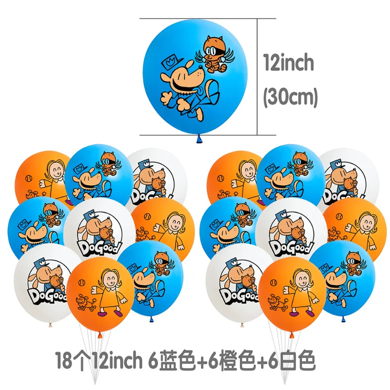 

Dog Mans Theme Party Cartoon Animals Pet Happy Birthday Party Supplies Set Latex Balloon Paw Dogman Cake Topper Banner Flag Toy