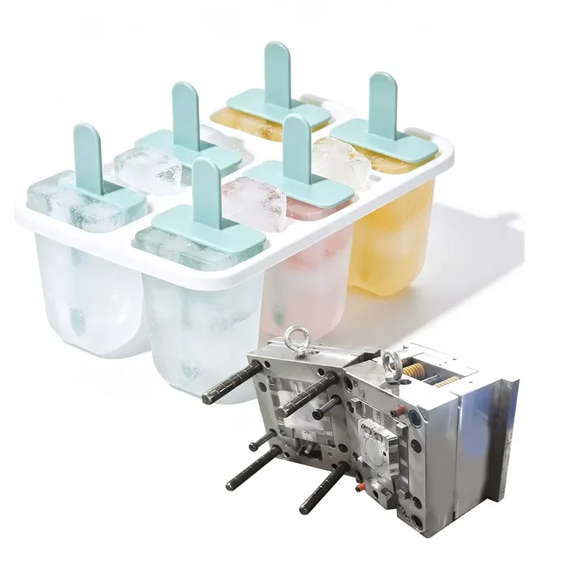 Reusable Silicone Ice Cube Tray Mold for Popsicles and Ice Cream Safe Food Grade Summer Frozen Treat Maker for Kids Adults