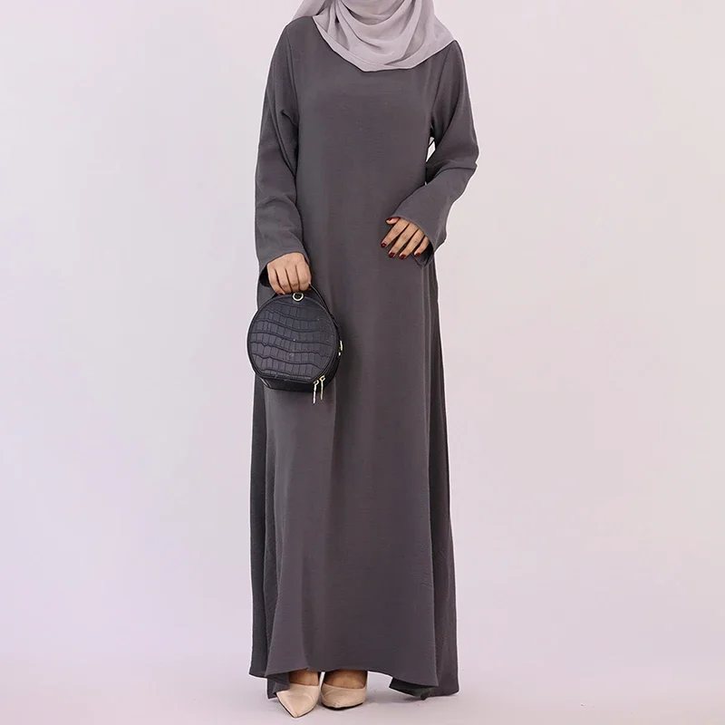 

Plain Abaya for Women Islamic Casual Long Dress Dubai Turkish Muslim Hijab Robe Ramadan Eid Modesty Dresses Under Abayas