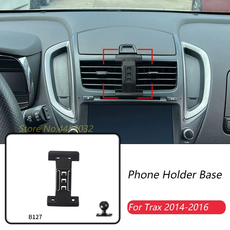 Car Phone Holder Base Special Mounts 	For Chevrolet Trax 2014-2016	Fixed Air Outlet Bracket Base Accessories With Ball Head 17mm