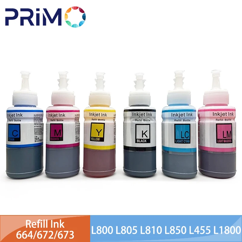 T6731 T6732 T6733 T6734 6735 T6736 664 672 673 Refill Dye Ink for Epson L800 L805 L810 L565 L1800 L380 L100 L110 L3150 L1300