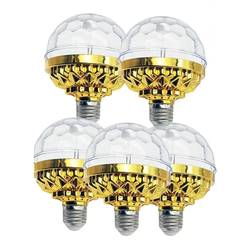 

Светодиодный RGB-светильник с эффектом стробоскопа, вращающийся, в виде диско-шара, энергоэффективный, для сцены и домашних танцевальных мероприятий - AA26