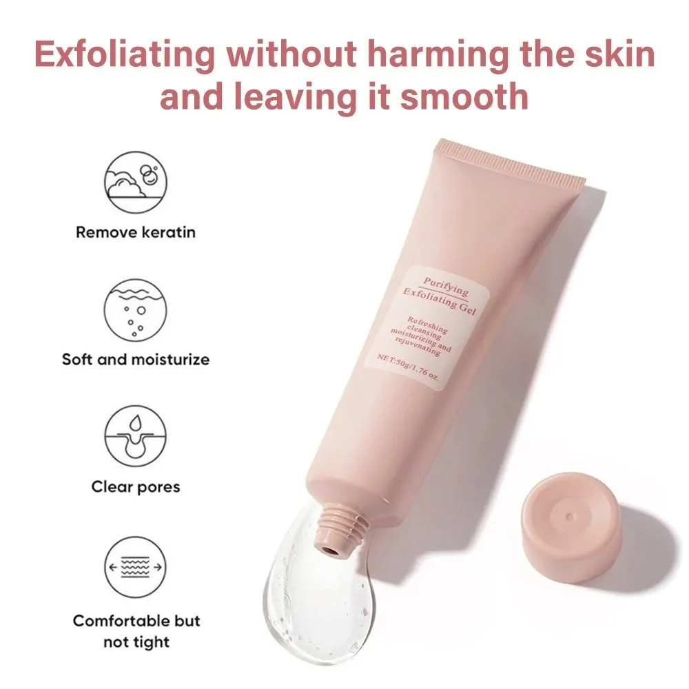 Gentle Purifying Exfoliating Gel Deep Clean Revitalize Skin Exfoliating Face Scrub Moisturizing Facial Exfoliator Cleanser
