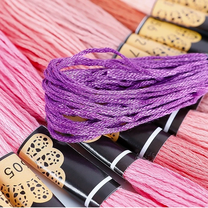 Mix Colors Embroidery Thread Cotton Sewing Skeins Craft Cross Stitch Floss Kit Line DIY Tools Make Bracelets