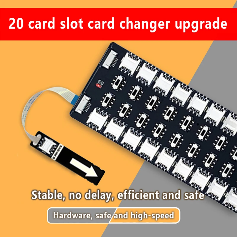 UTHAI changeur de carte de téléphone portable dispositif multi-cartes emplacement pour carte externe dispositif multi-cartes Android universel 20 extension de fente pour carte