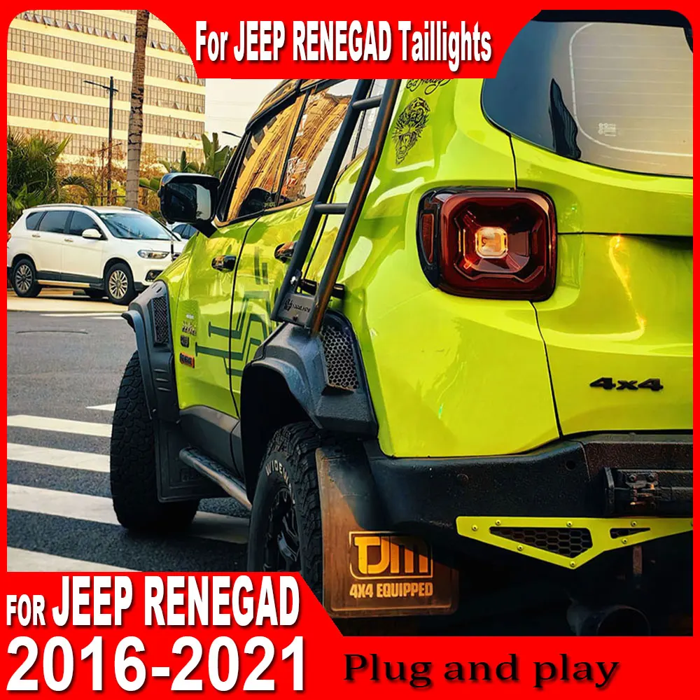 Car Tail Lights for JEEP Renegad 2015-2021 new style DRL Car Taillights Assembly Signal Auto Accessories Modified Lamp