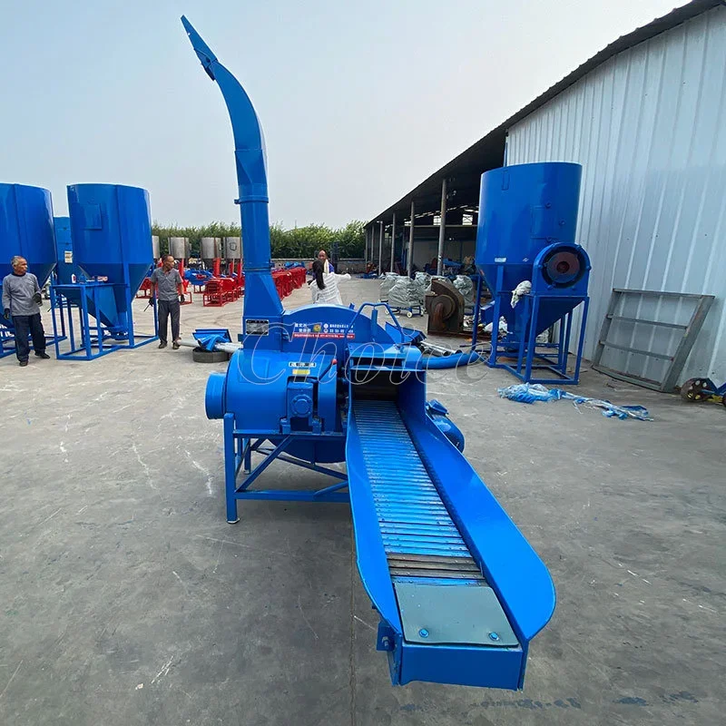 Multipurpose Fresh Dry Chaff Cutter Machine Animal Grass Feed Processing Silage Machine Hay Crusher Animal Feed Machine