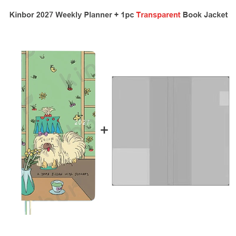 Kinbor 2027 Wochenplaner im Taschenformat, Notizbuch für Wochenpläne, Terminplaner, Effizienz-Handbuch für Tagesplanung und Schreiben