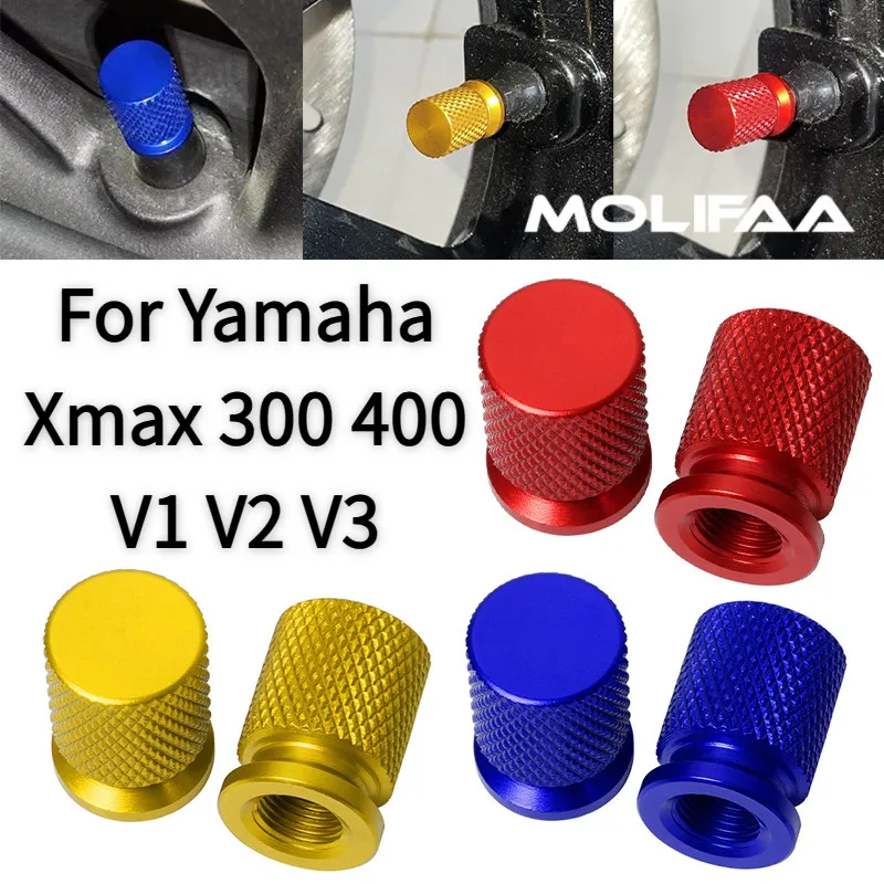 دراجة نارية CNC الإطارات غطاء فوهة الغاز لياماها Xmax 125 250 300 400 V1 V2 V3 عجلة صمام الأساسية غطاء الديكور غطاء الملحقات #1