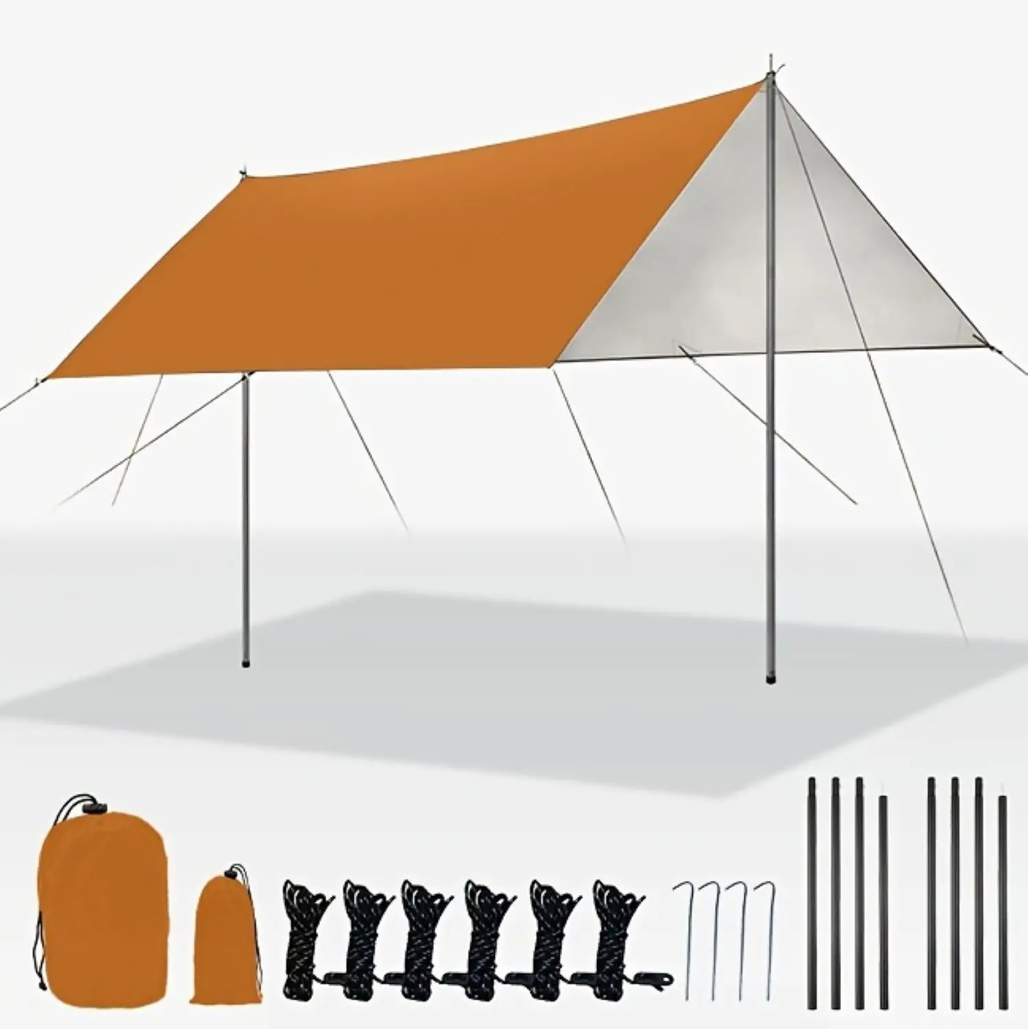 

Внешняя палатка для уличной палатки, 3х3 м, ткань Оксфорд, незаменимая для кемпинга, солнца, ветра, дождя и водонепроницаемая, подходит для автофургонов,