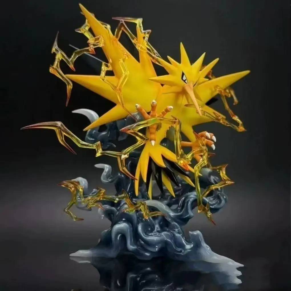 

New In stock Anime Pokemon Figure Zapdos Action Figures Model Statue Doll Collection Desk Decoration Toys Kids Birthday Gifts