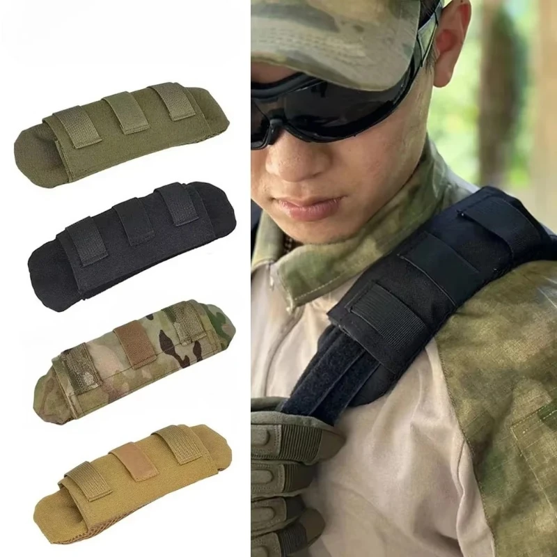 Almofada de conforto para alça de colete, almofada de proteção em malha de nylon, almofadas táticas Molle para acessórios de mochila de caminhada FCPC/JPC