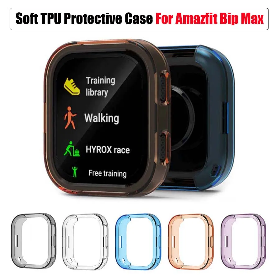 Защитный чехол для Amazfit BIP Max, противоударный мягкий бампер из ТПУ для Amazfit Bip Max, защитный чехол, аксессуары