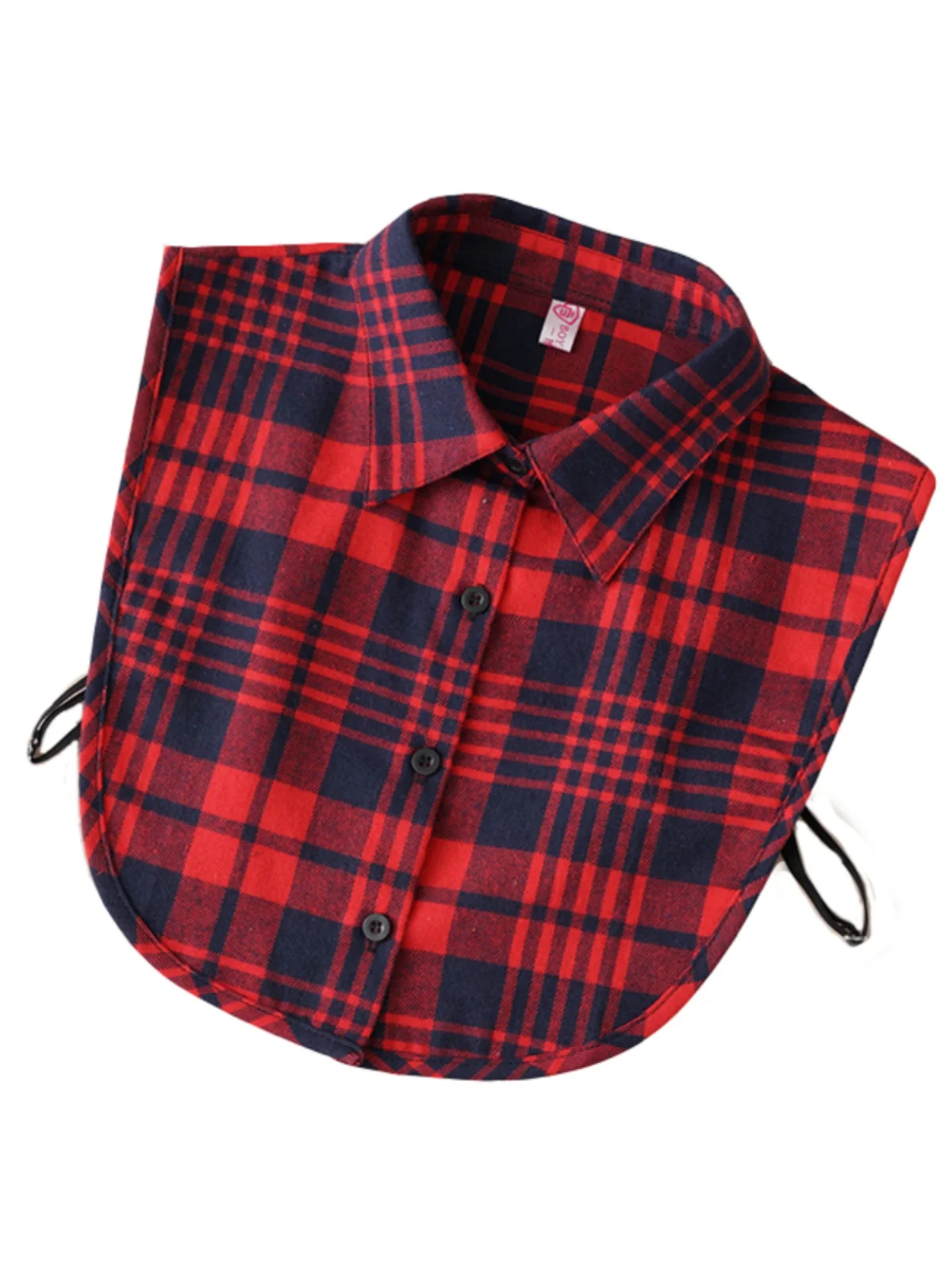 Children's Plaid False Shirt Collar Korean Version of Boys and Girls Decorative Collar Pure Cotton