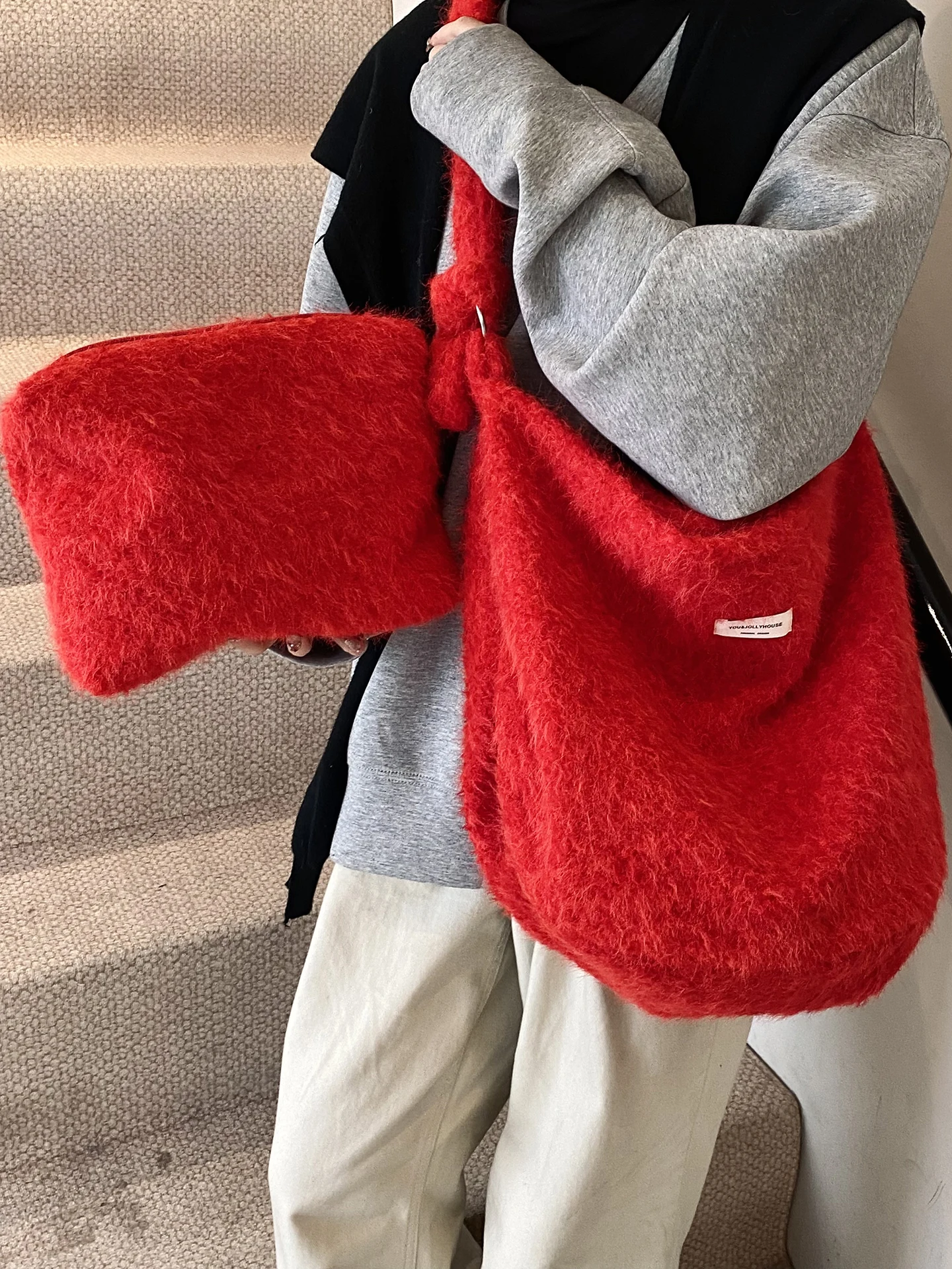 

Plu Commuter Tote Bag Women's Large Capaci Single oulder Slant Cross Materni Bag 2025 New Autumn Winter Faion