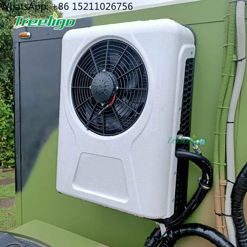 portable mini air conditioner 12 volt rvs parking cooler electric split air conditioning for truck Excavator tractor